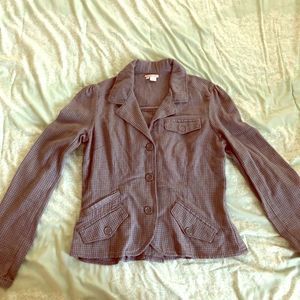 Lux Houndstooth print blazer-size small